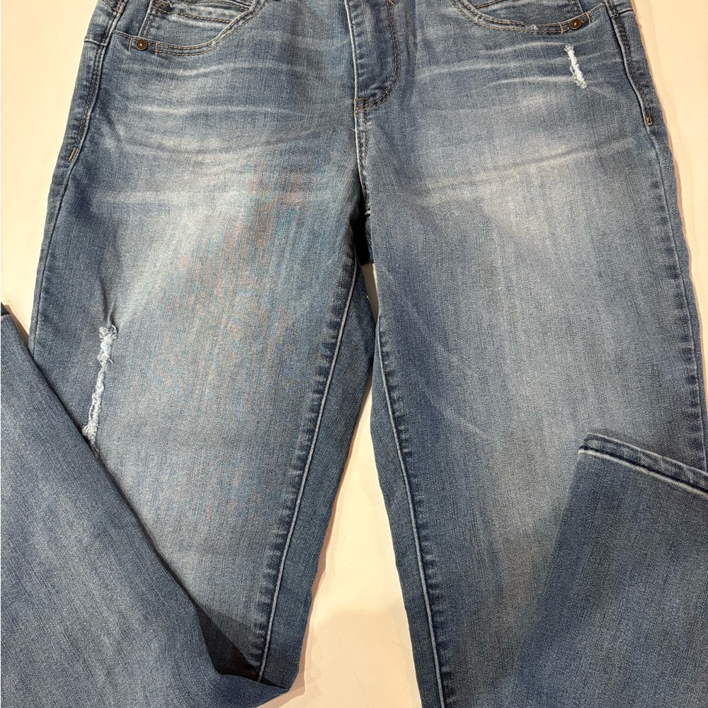 Democracy Ab Solution Light Blue Straight Leg Jeans Size 6P